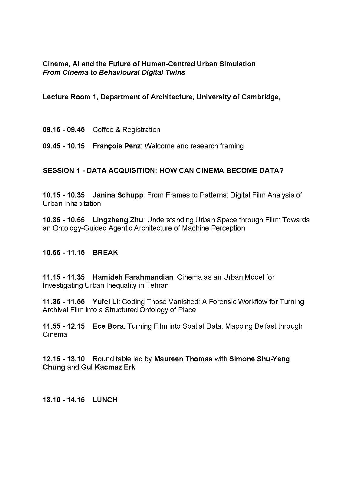 Cambridge Symposium